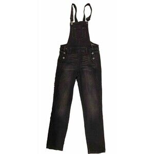 Old Navy distressed  women's overall size small denim black distressed pocket